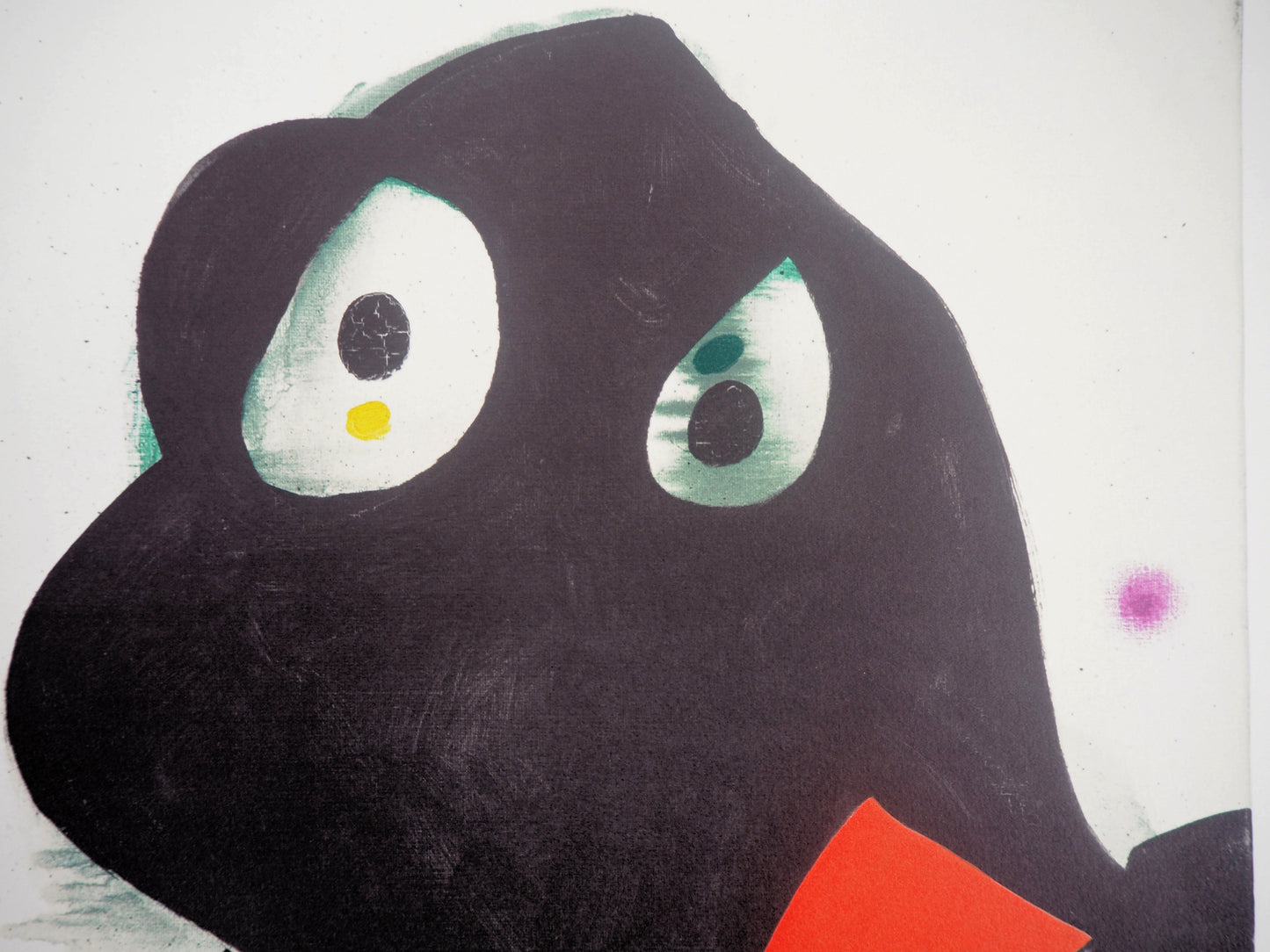 Joan MIRO : Visage surréaliste - Lithographie signée