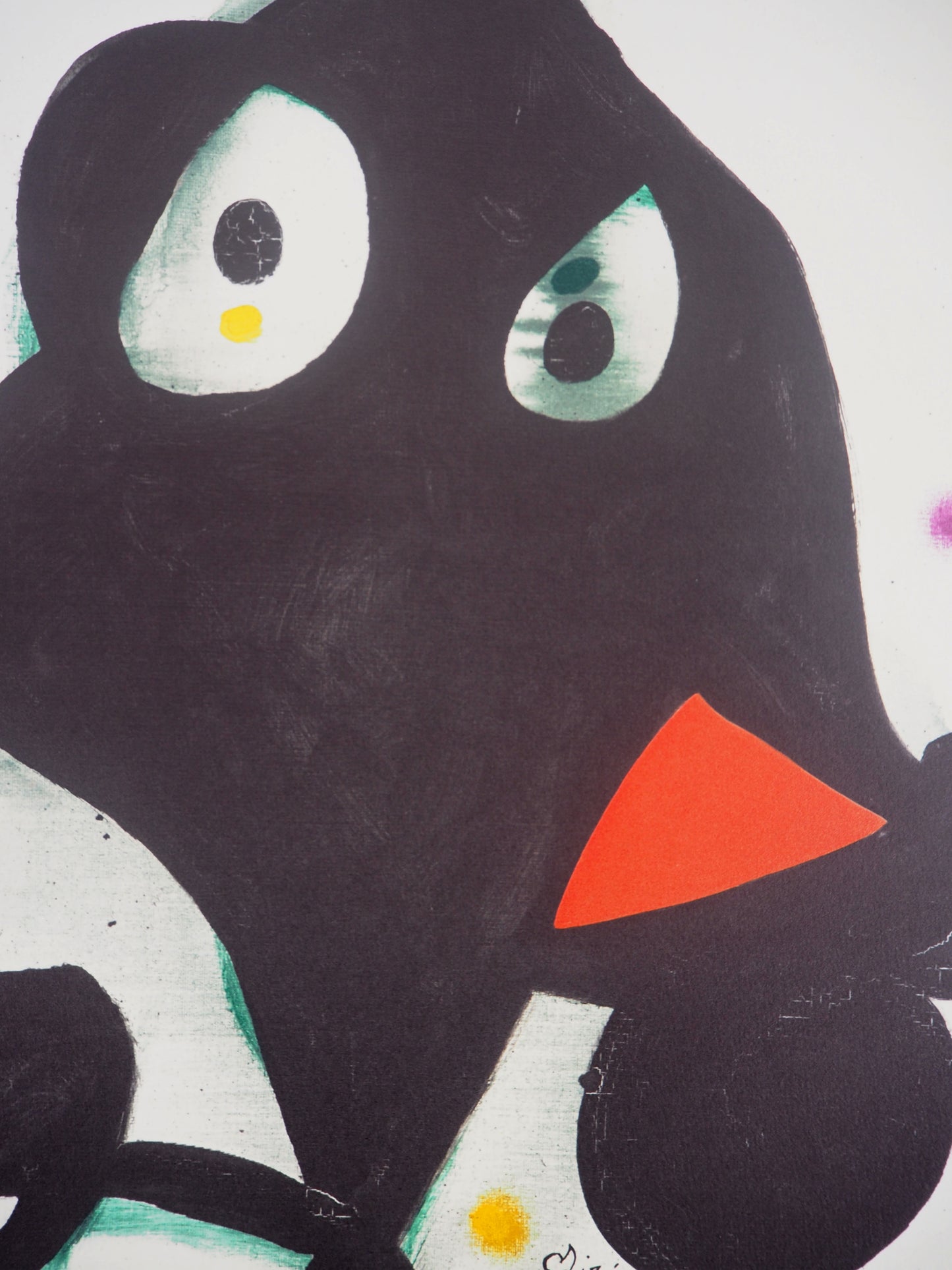 Joan MIRO : Visage surréaliste - Lithographie signée