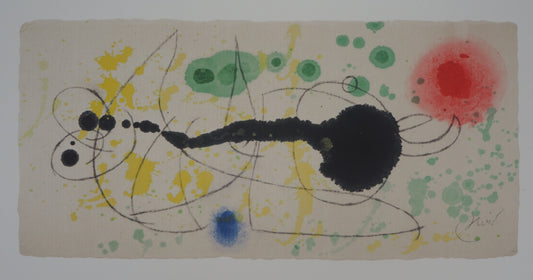 Joan MIRO : Oiseau surréaliste - Lithographie signée