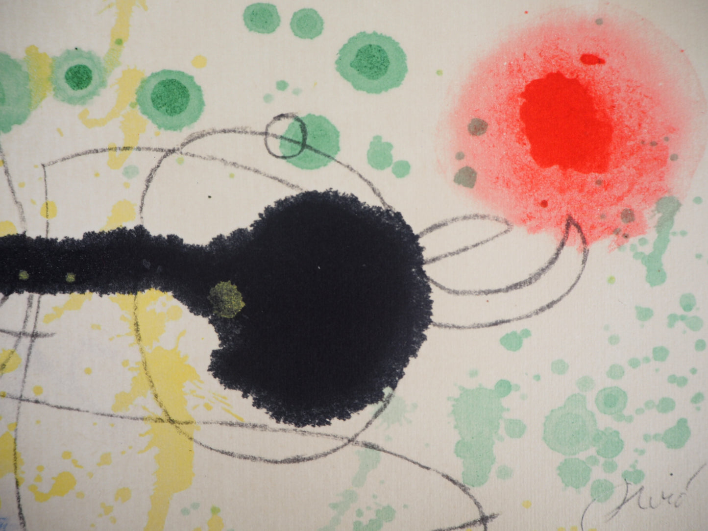 Joan MIRO : Oiseau surréaliste - Lithographie signée