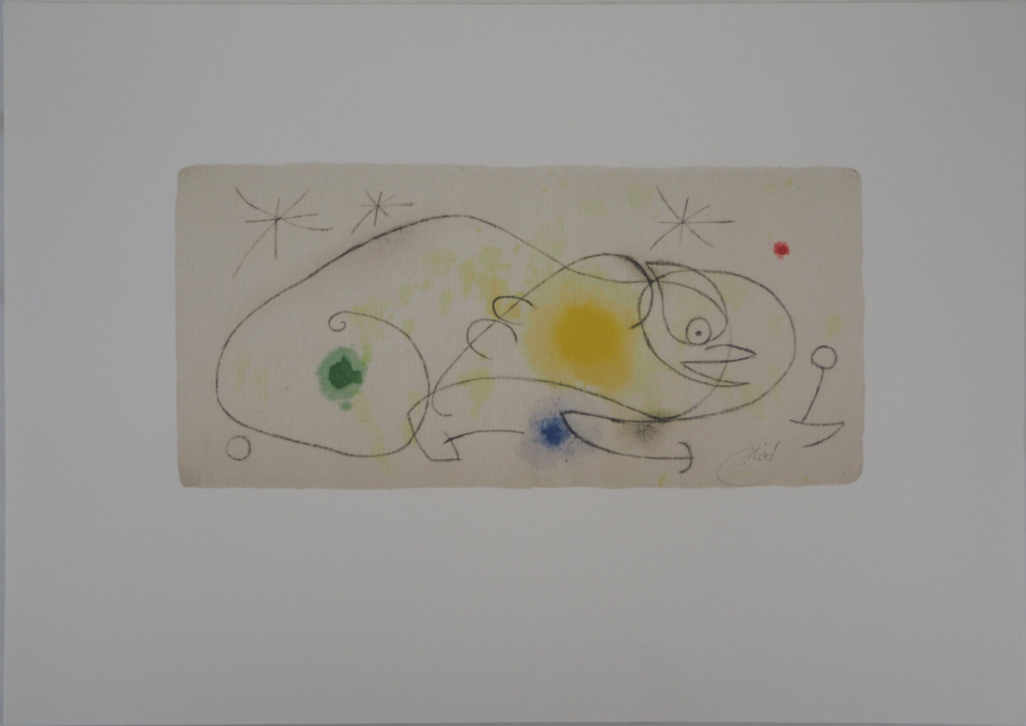 Joan MIRO : Oiseau étoilé - Lithographie signée
