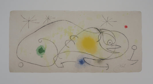 Joan MIRO : Oiseau étoilé - Lithographie signée