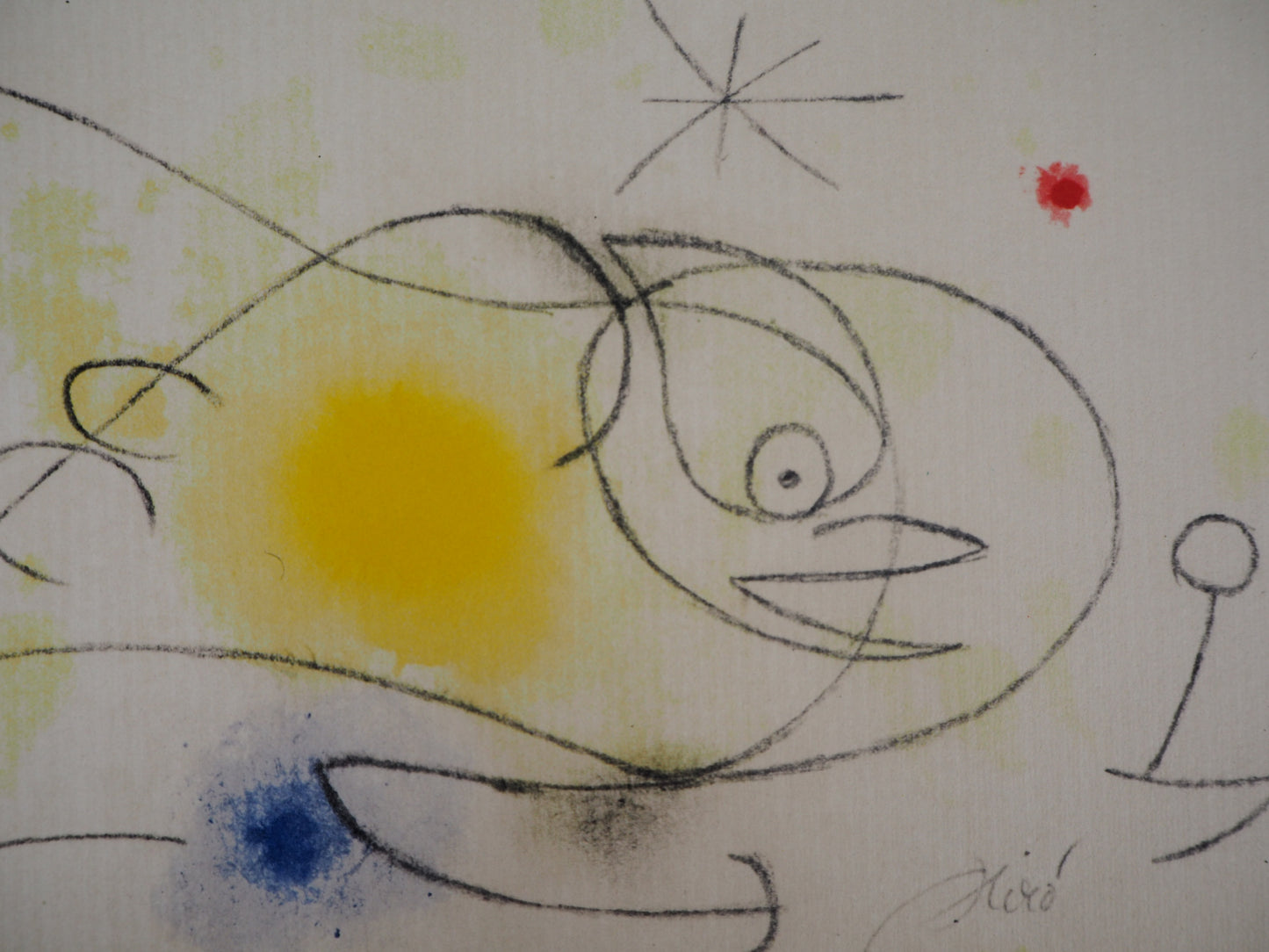 Joan MIRO : Oiseau étoilé - Lithographie signée
