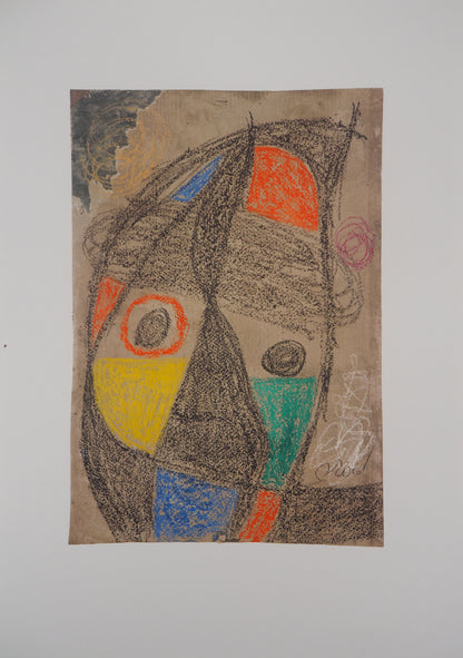 Joan MIRO : Personnage surréaliste - Lithographie signée