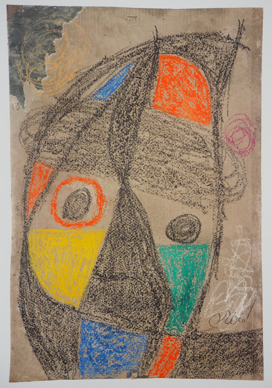 Joan MIRO : Personnage surréaliste - Lithographie signée