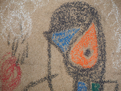 Joan MIRO: Personaje surrealista - Litografía firmada