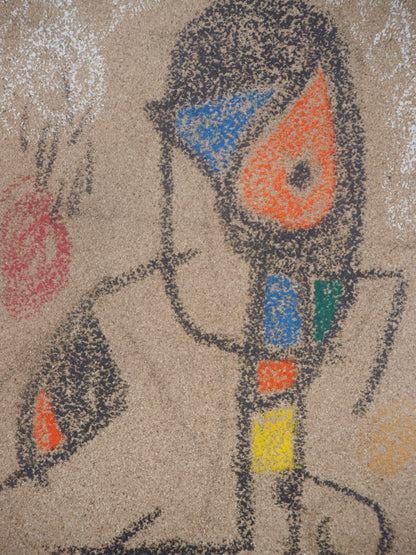 Joan MIRO: Personaje surrealista - Litografía firmada