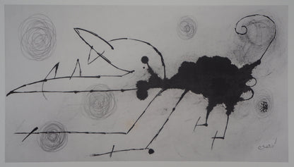 Joan MIRO : Chien surréaliste - Lithographie signée