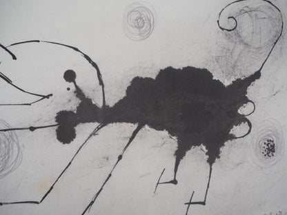 Joan MIRO : Chien surréaliste - Lithographie signée