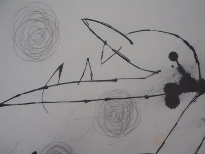 Joan MIRO : Chien surréaliste - Lithographie signée