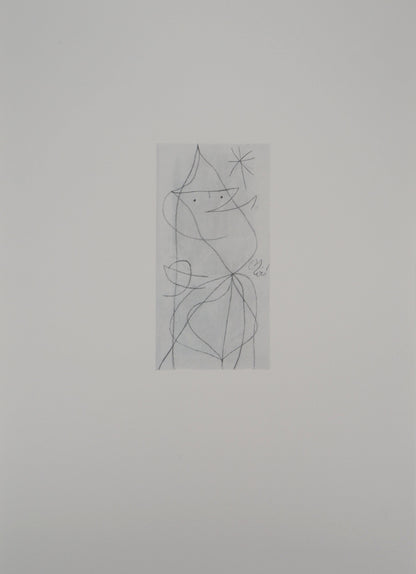 Joan MIRO : Femme étoilée - Lithographie signée