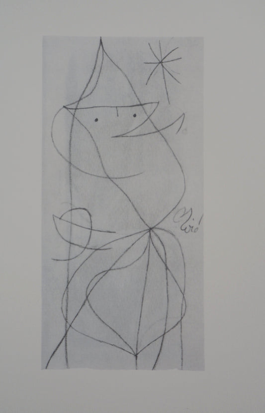 Joan MIRO : Femme étoilée - Lithographie signée