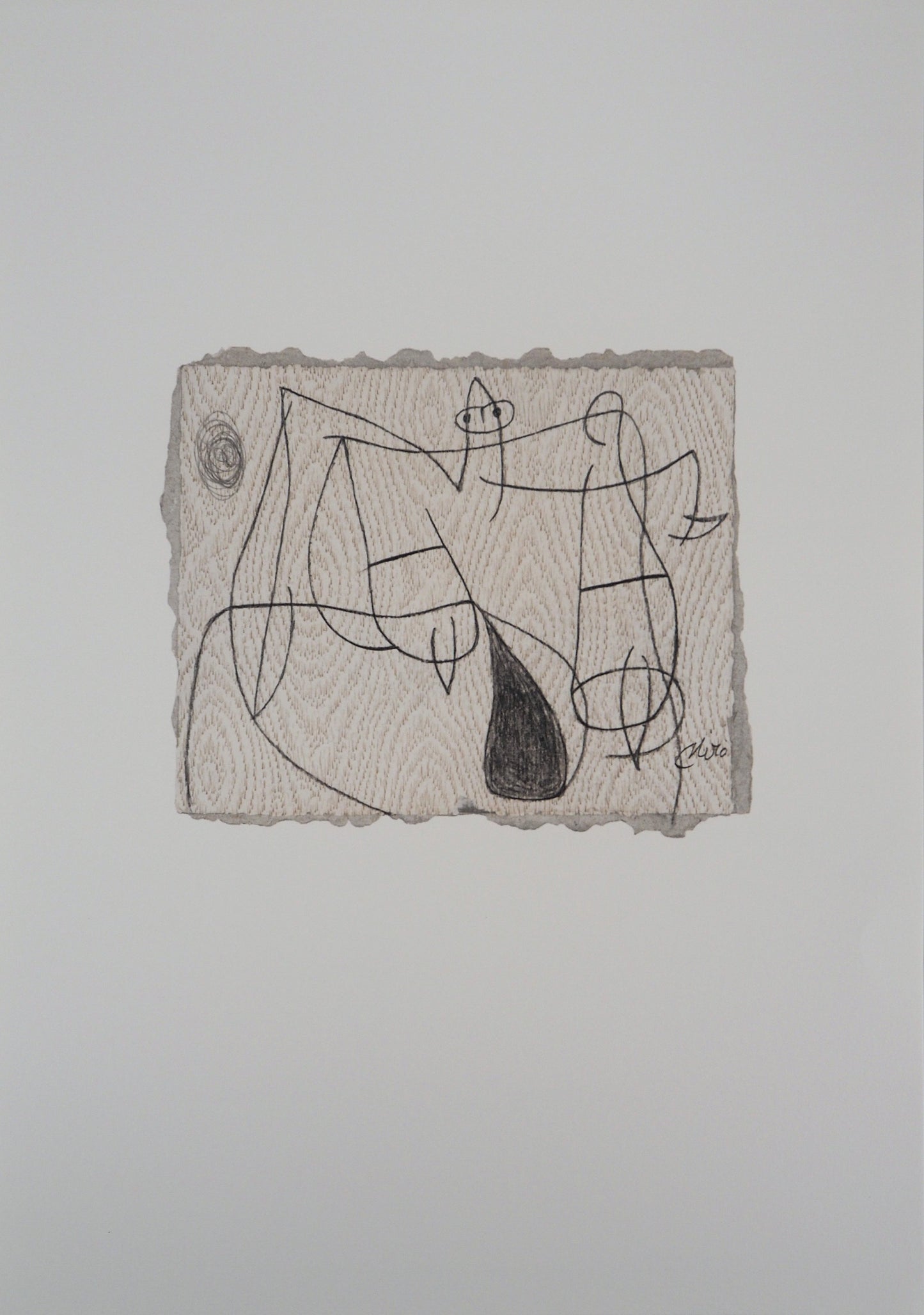 Joan MIRO : Femme surréaliste - Lithographie signée