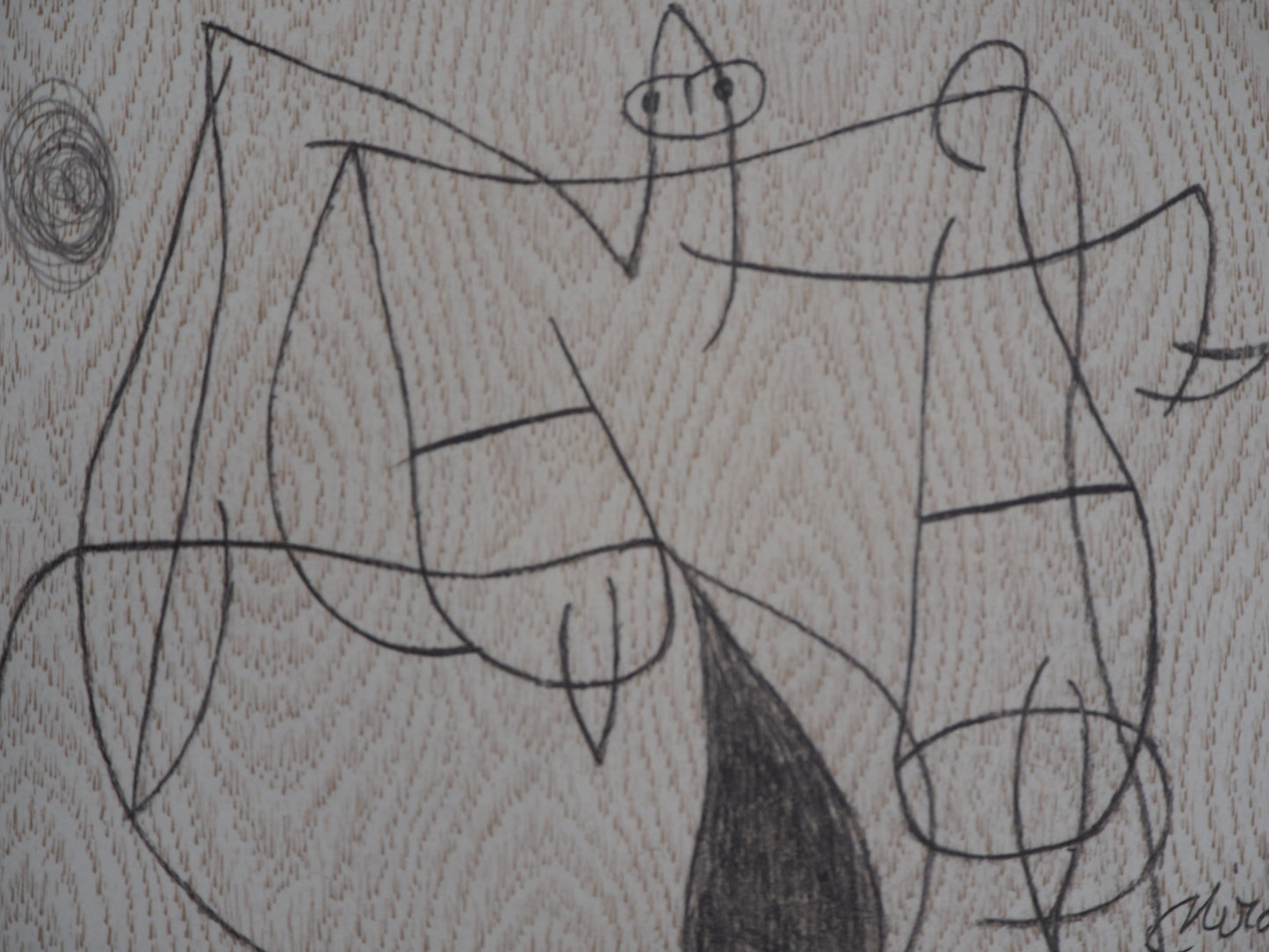 Joan MIRO : Femme surréaliste - Lithographie signée
