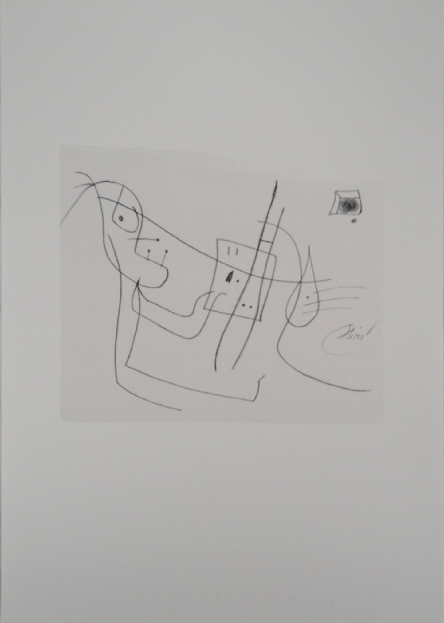 Joan MIRO : L'artiste au travail - Lithographie signée