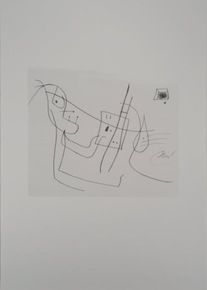 Joan MIRO : L'artiste au travail - Lithographie signée