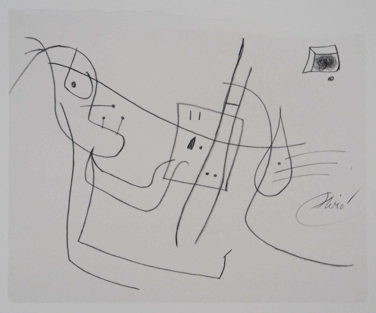 Joan MIRO : L'artiste au travail - Lithographie signée