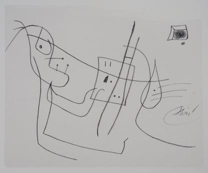 Joan MIRO : L'artiste au travail - Lithographie signée
