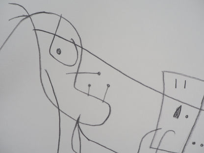 Joan MIRO : L'artiste au travail - Lithographie signée