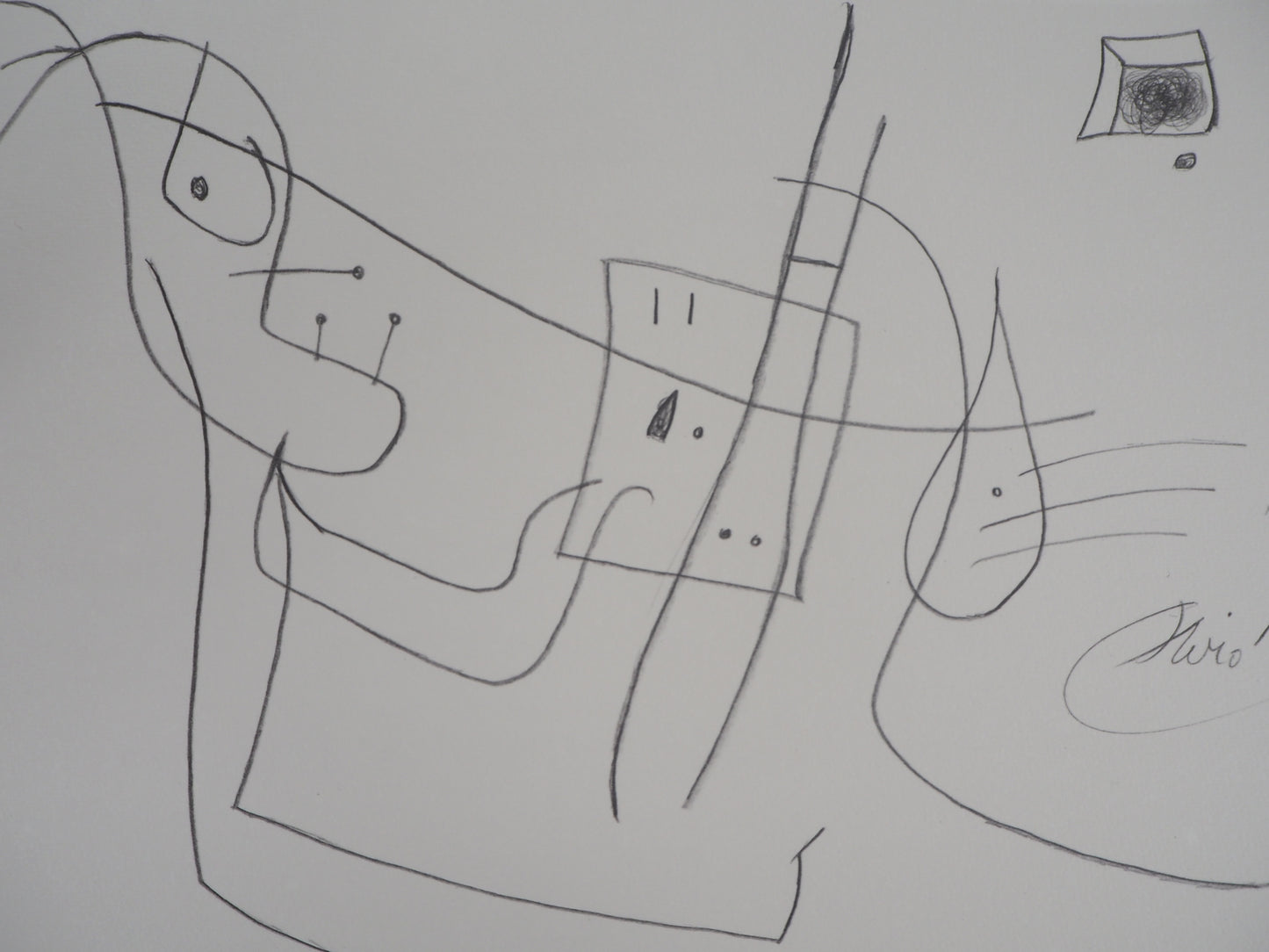 Joan MIRO : L'artiste au travail - Lithographie signée