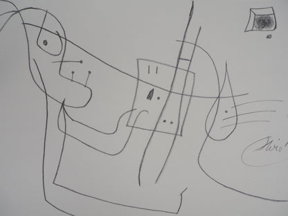 Joan MIRO : L'artiste au travail - Lithographie signée