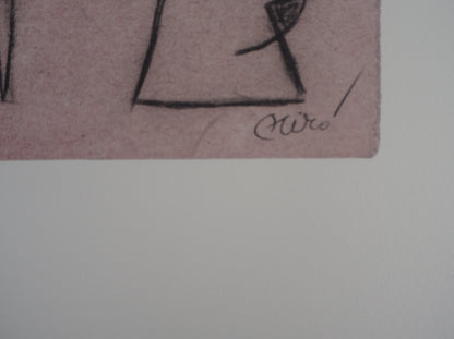 Joan MIRO : Personnage surréaliste - Lithographie signée
