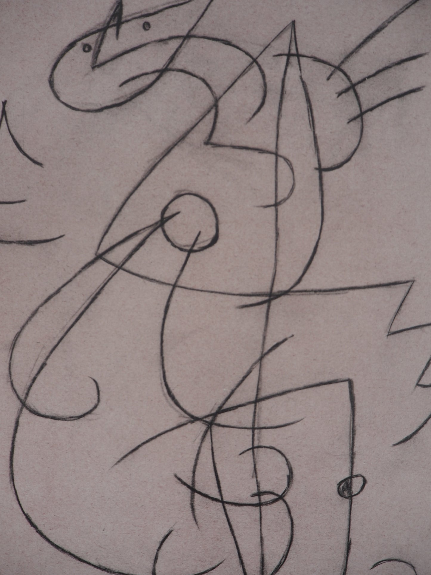 Joan MIRO : Personnage surréaliste - Lithographie signée