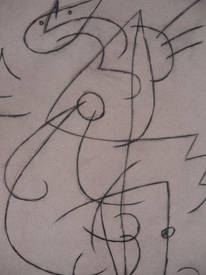 Joan MIRO : Personnage surréaliste - Lithographie signée