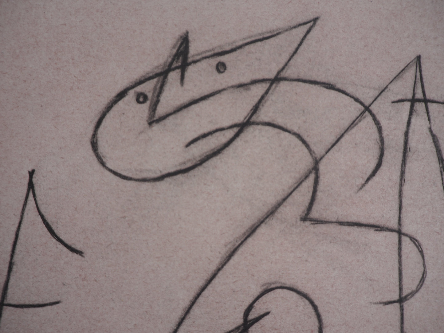 Joan MIRO : Personnage surréaliste - Lithographie signée
