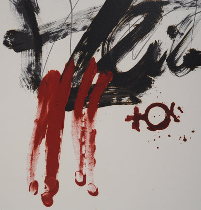 Antoni TAPIES : Liberté - Lithographie signée