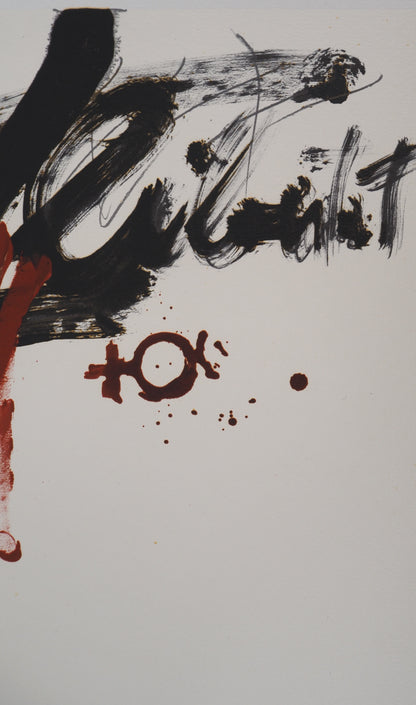 Antoni TAPIES : Liberté - Lithographie signée