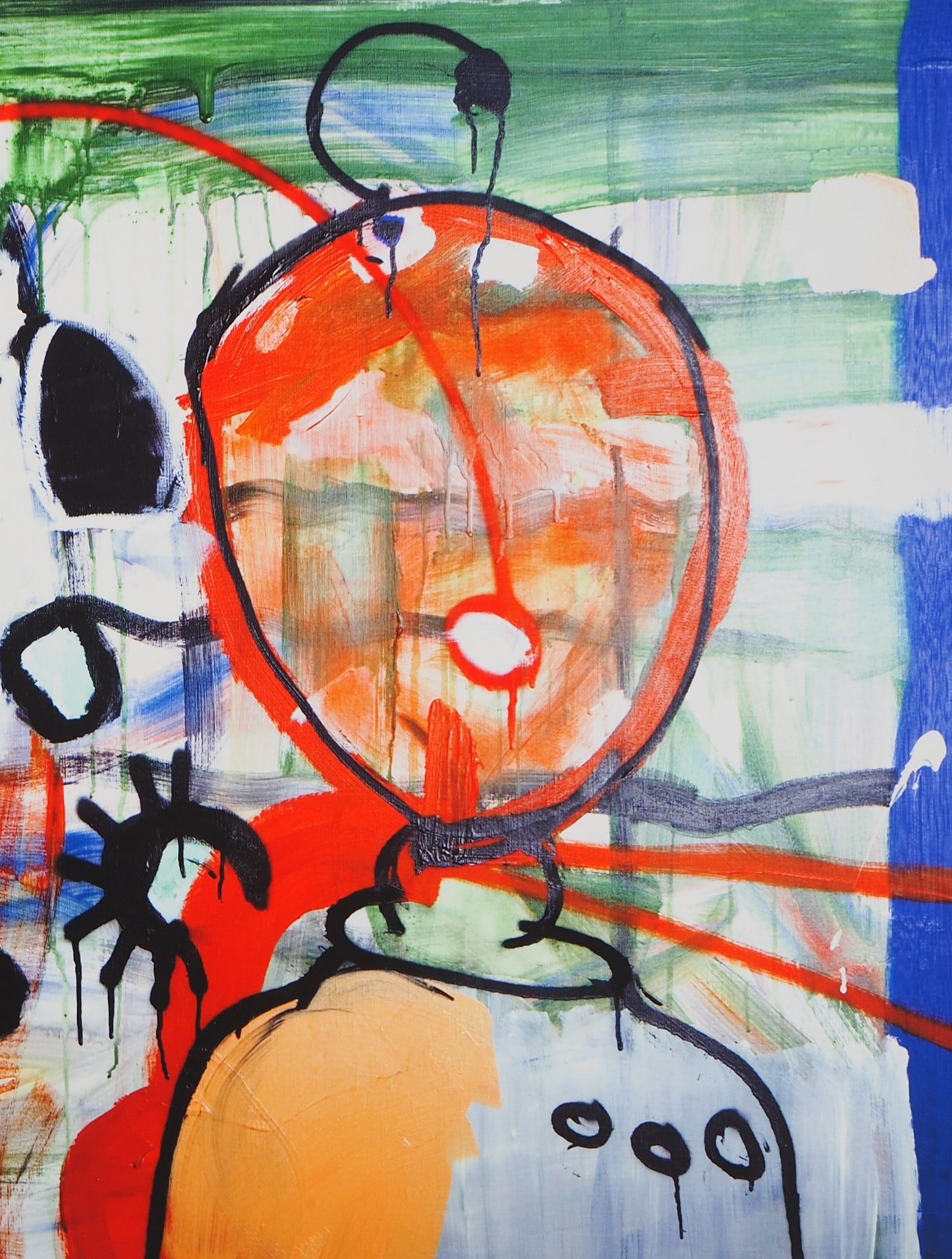 Paul KOSTABI : Femme et son ami le robot - Giclée originale signée