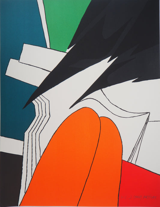 Joan GARDY ARTIGAS : Composition abstraite - Lithographie originale signée