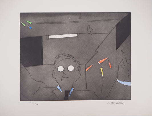 Joan GARDY ARTIGAS : Le peintre aveugle - Gravure originale signée