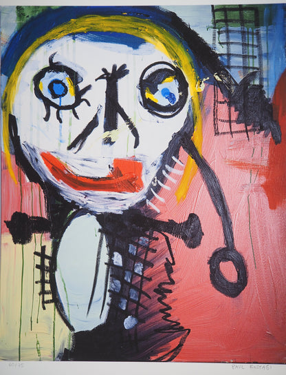 Paul KOSTABI : Petite fille blonde - Giclée originale signée