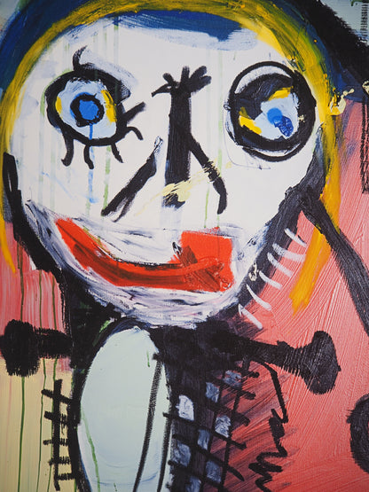 Paul KOSTABI : Petite fille blonde - Giclée originale signée