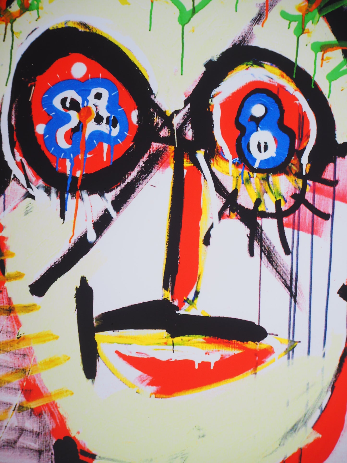 Paul KOSTABI : Portrait d'homme - Giclée originale signée
