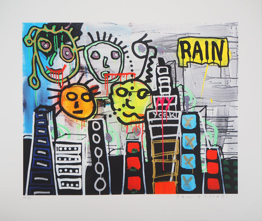 Paul KOSTABI : Portrait de famille à NY - Giclée originale signée