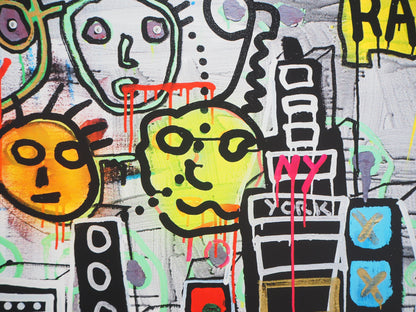 Paul KOSTABI : Portrait de famille à NY - Giclée originale signée