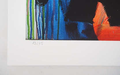 Paul KOSTABI : Homme à la moustache - Giclée originale signée