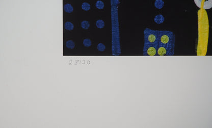Paul KOSTABI : Géant dans la ville - Giclée originale signée