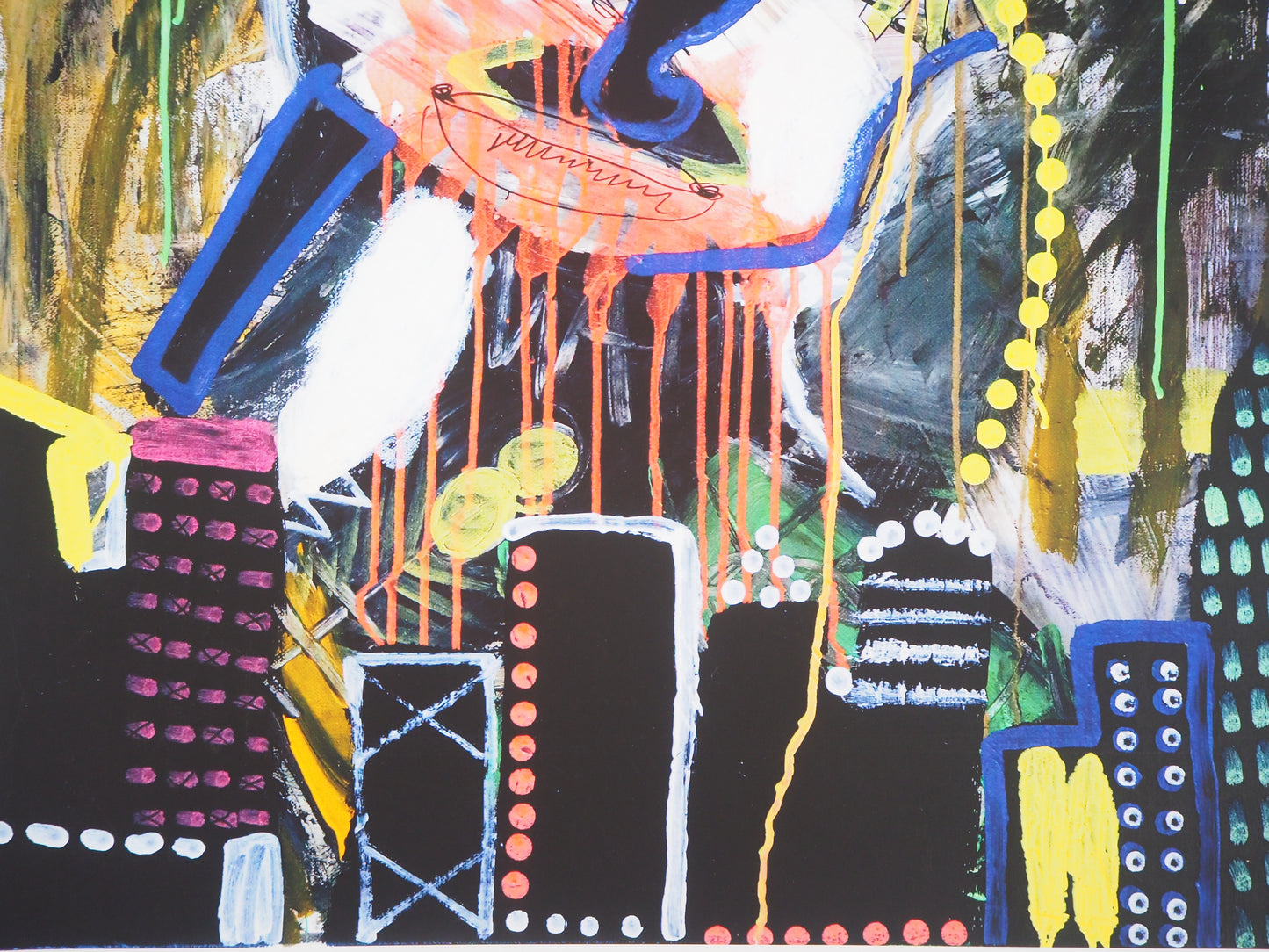 Paul KOSTABI : Monstre destructeur - Giclée originale signée