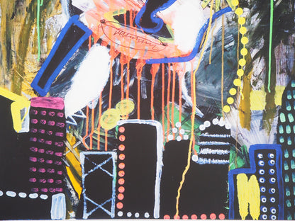 Paul KOSTABI : Monstre destructeur - Giclée originale signée