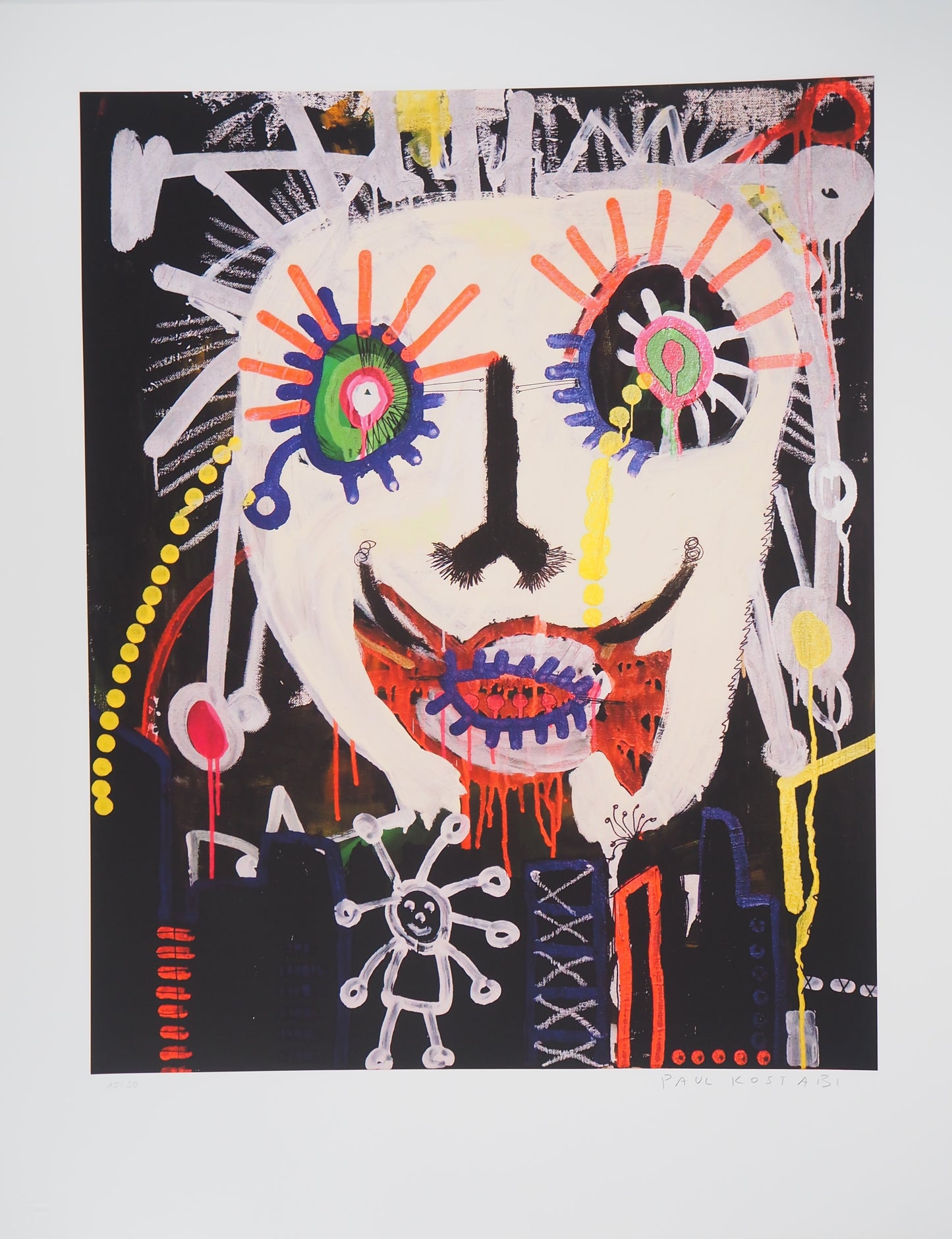 Paul KOSTABI : La grande évasion - Giclée originale signée