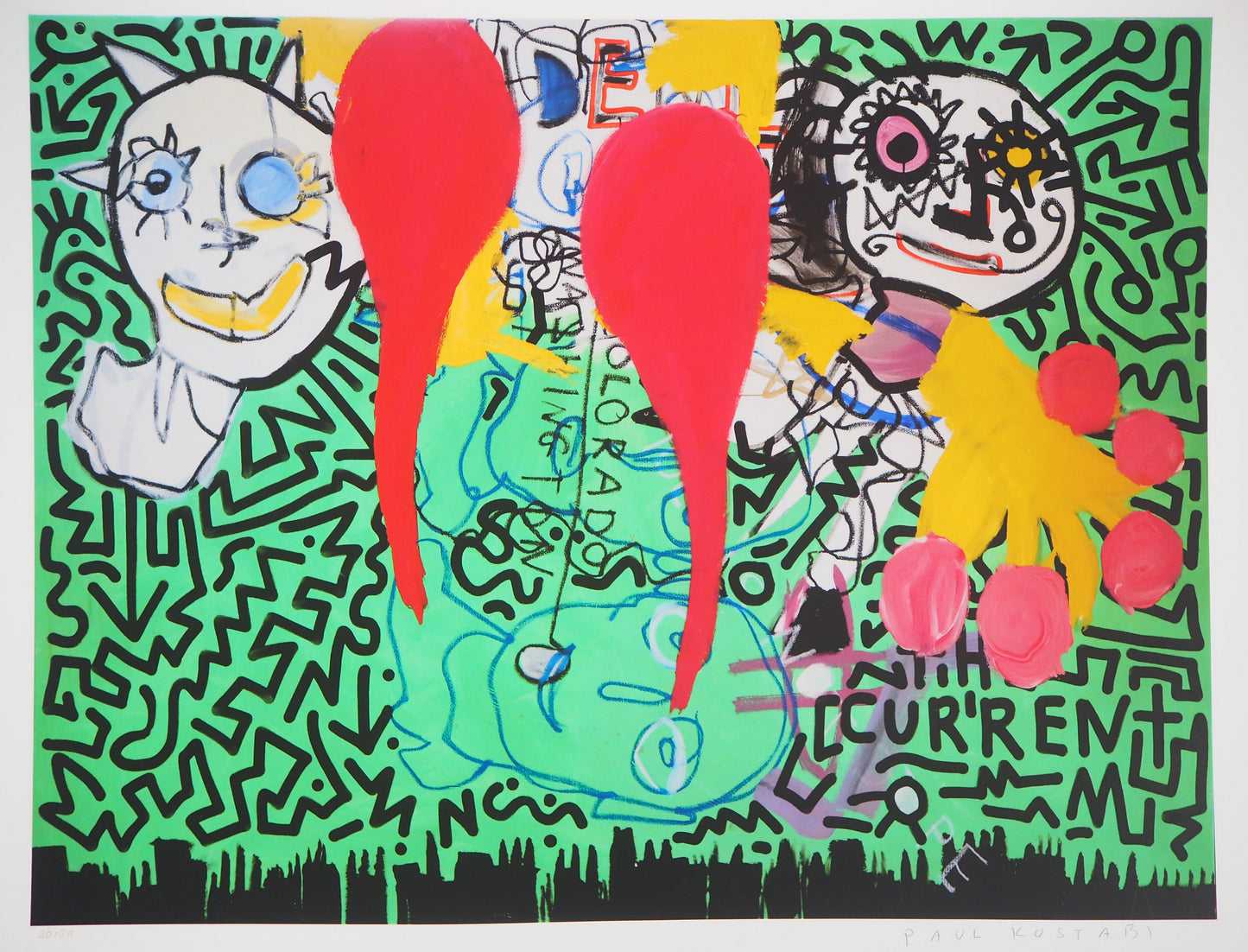 Paul KOSTABI : Neurotypique - Giclée originale signée