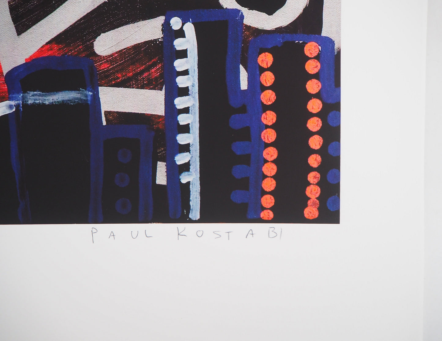 Paul KOSTABI : Homme en folie - Giclée originale signée
