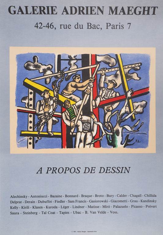 Fernand LEGER : Les Constructeurs - Lithographie signée