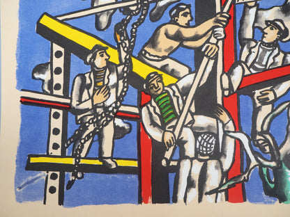 Fernand LEGER : Les Constructeurs - Lithographie signée