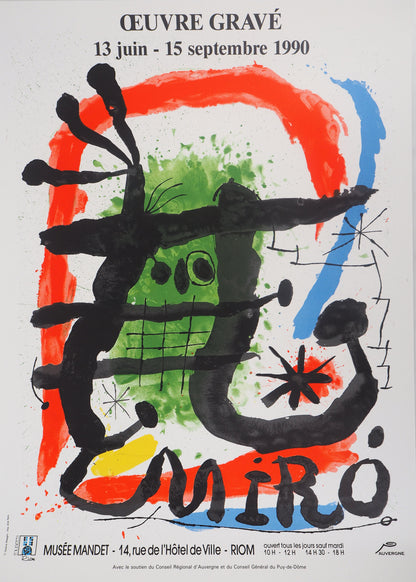 Joan MIRO : Oeuvre gravé - Lithographie signée