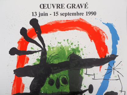 Joan MIRO : Oeuvre gravé - Lithographie signée